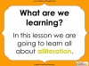 An Introduction to Alliteration - KS1 Teaching Resources (slide 2/13)